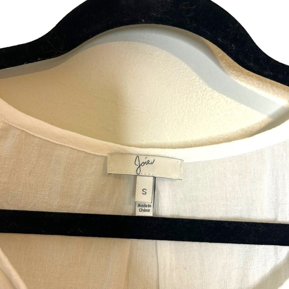 Anthropologie Joie White Button Down Long Sleeve Blouse - Picture 6 of 9